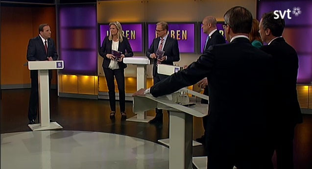 Skärmdump från partilhttps://www.dagensarena.se/wp-admin/media-upload.php?type=image&tab=library&post_id=34781&post_mime_type=&s=debatt&m=0#edardebatt i SVT Agenda våren 2012