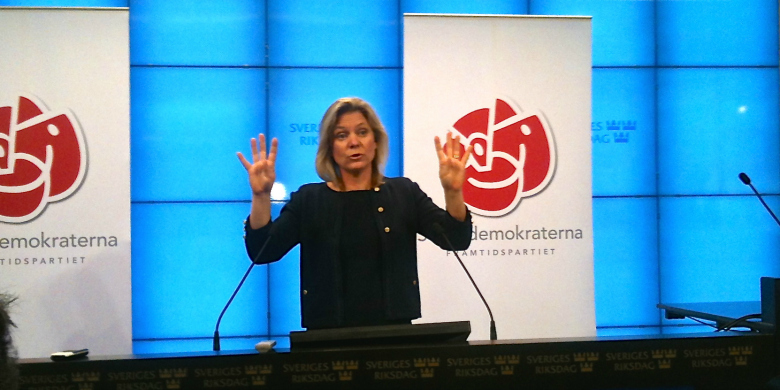 Magdalena Andersson, socialdemokraternas ekonomisk-politisk talesperson. BILD: Örjan Benzinger