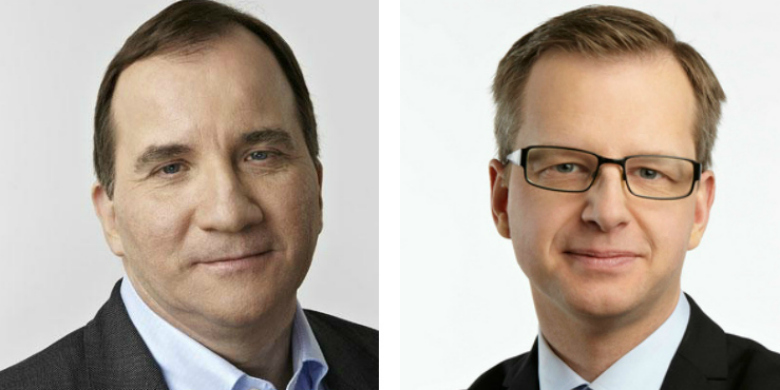 Stefan Löfven och Mikael Damberg. Foto: Flickr.com/Magnus Selander och Socialdemokraterna.