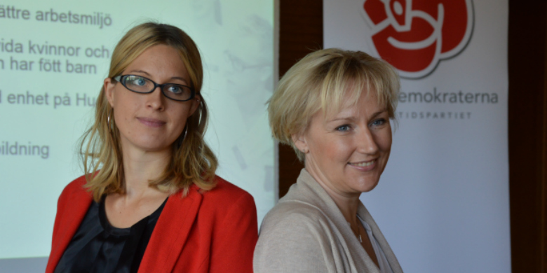 Helene Öberg, (MP) och Helene Hellmark Knutsson (S) Bild: Pressbild