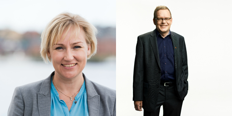 Helene Hellmark Knutsson och Dag Larsson Bild: Mattias Vespä och Magnus Selander