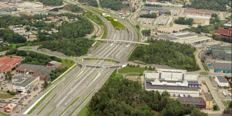 Kungens kurva med forbifarten Foto: Trafikverket