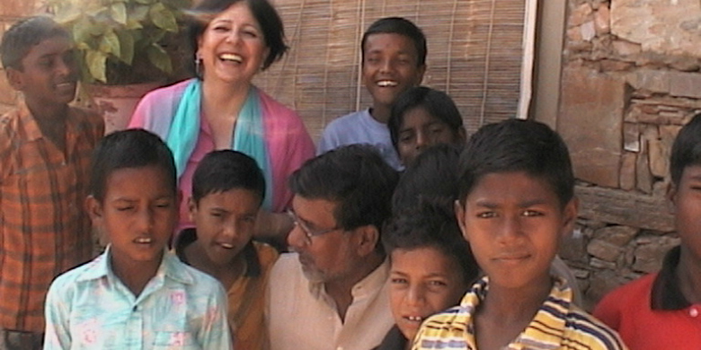 Susan Bahar och Kailash Satyarti i Indien år 2000