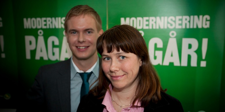 Gustav Fridolin och Åsa Romson Bild: Fredrik Hjerling