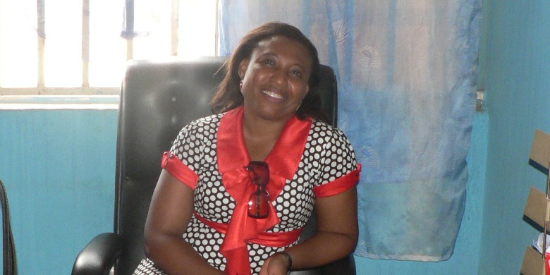 Joy Onyesoh, ordförande Internationella Kvinnoförbundet för Fred och Frihet, IKFF, Nigeria