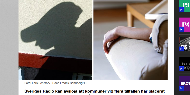 Foto: Lars Pehrson/TT och Fredrik Sandberg/TT, skärmdump sr.se