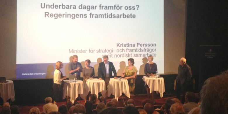 Bild från regeringens framtidsseminarium under Almedalsveckan 2015.