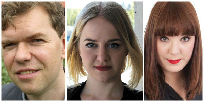 Aron Etzler, Hanna Cederin och Anna Herdy.