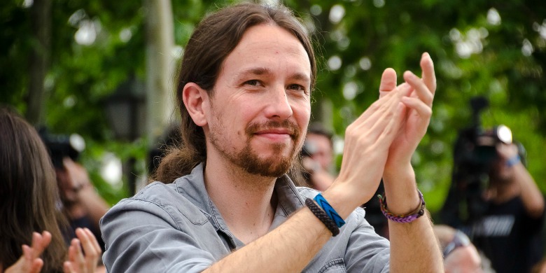 Pablo Iglesias Turrión, talesperson för Podemos Foto: Ahora Madrid/Flickr