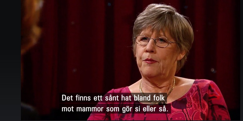 Agnes Wold. Skärmdump från SVT.