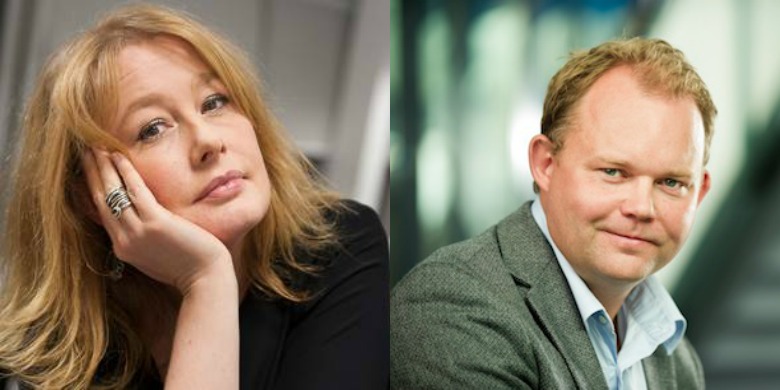 Åsa Linderborg och Henrik Ekengren Oscarsspn. Bilden är ett montage. Foto: Felipe Morales/SOM-institutet.