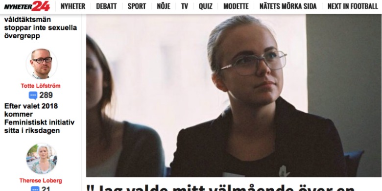 Bild: Skärmdump Nyheter24