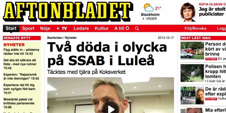 Bild: Skärmdump Aftonbladet