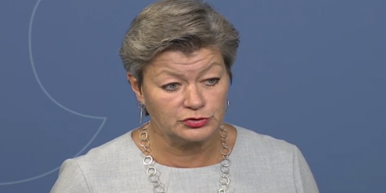 Bild: Skärmdump regeringens presskonferens.