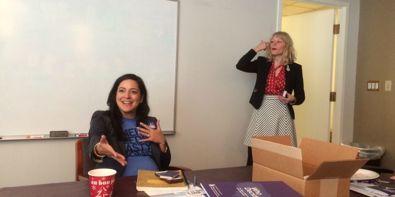 Sasha Bruce och Leslie McGorman of NARAL pro choice, Bild: Hanna Finmo