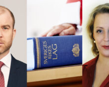 Linus Gardell, advokat, Anna-Sara Lind, professor juridik.