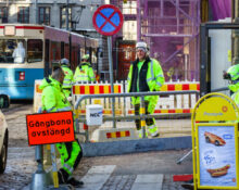Byggarbetare i Göteborg.