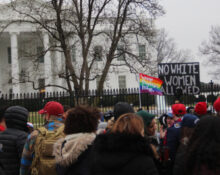 2019 års Women's march utanför Vita huset.