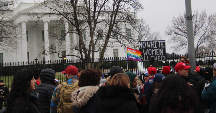 2019 års Women's march utanför Vita huset.