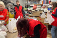 Volontärer på Röda korset Hagsätra.